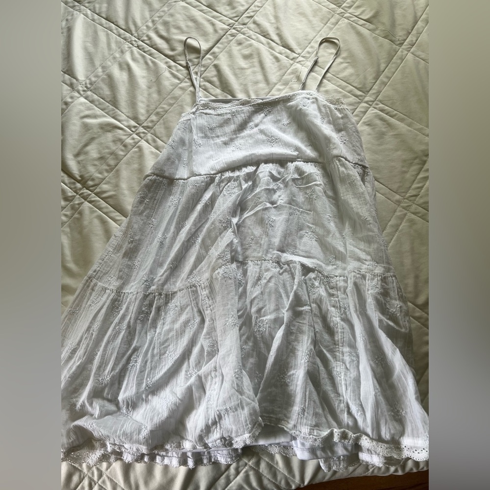 American Eagle Outfitters Cream and White Dress